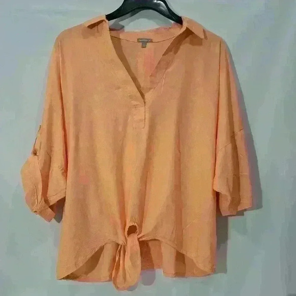 Charlotte Russe Orange Sherbert, SzM Top - Picture 6 of 12